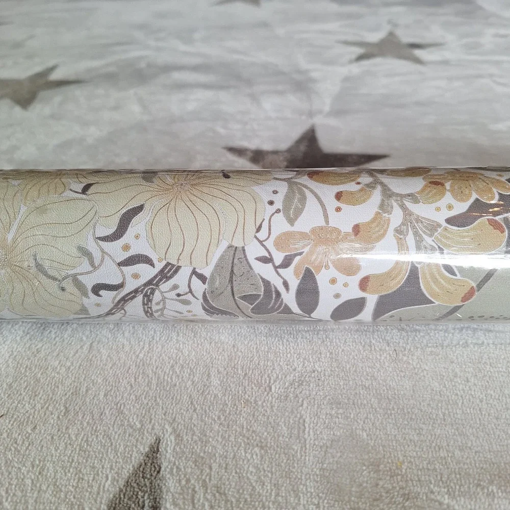 Light Green Floral Wallpaper Peel & Stick Removable Cottagecore 16.1 x 393.7
